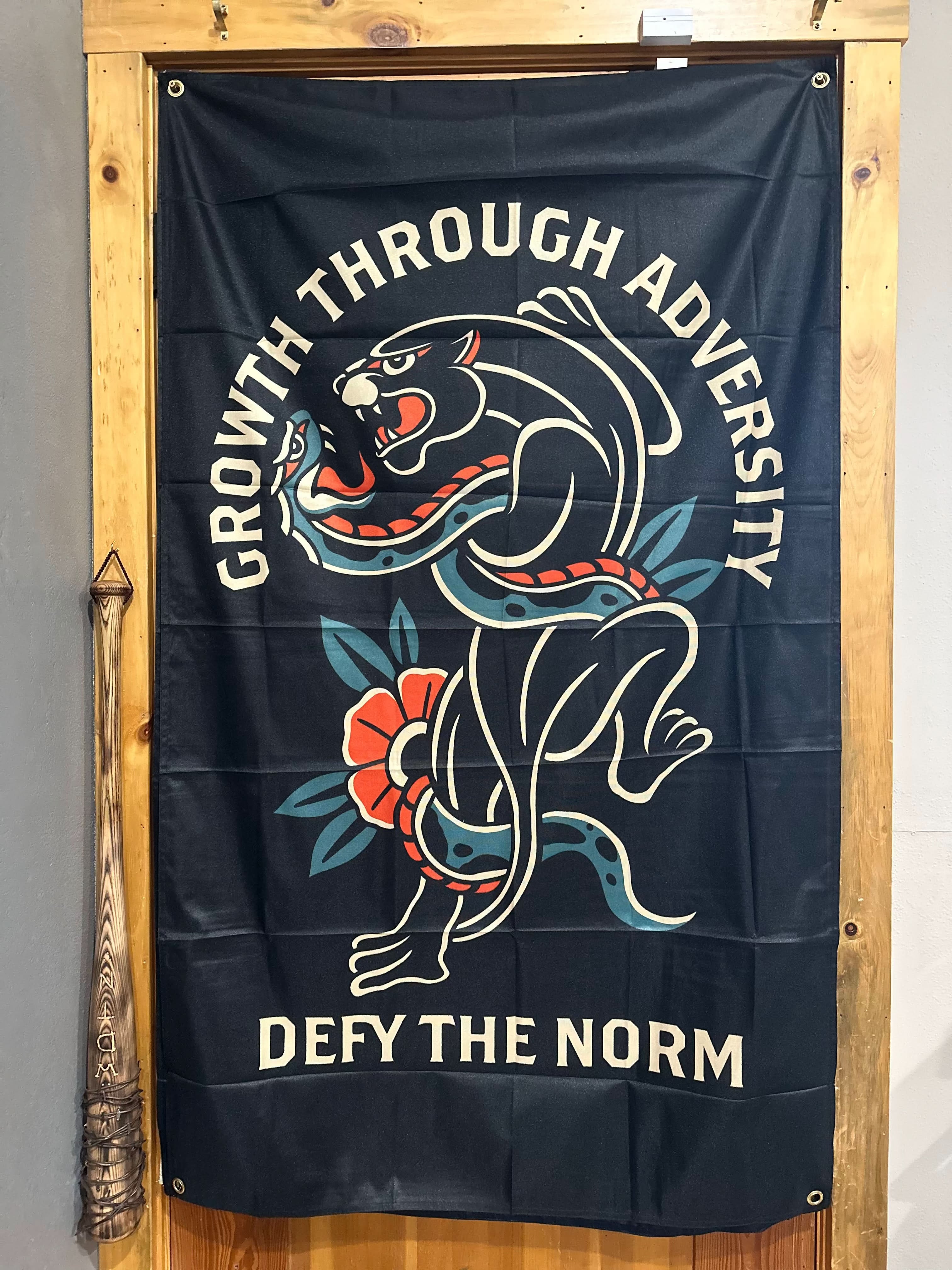 Growth Through Adversity Flag - We Defy The Norm