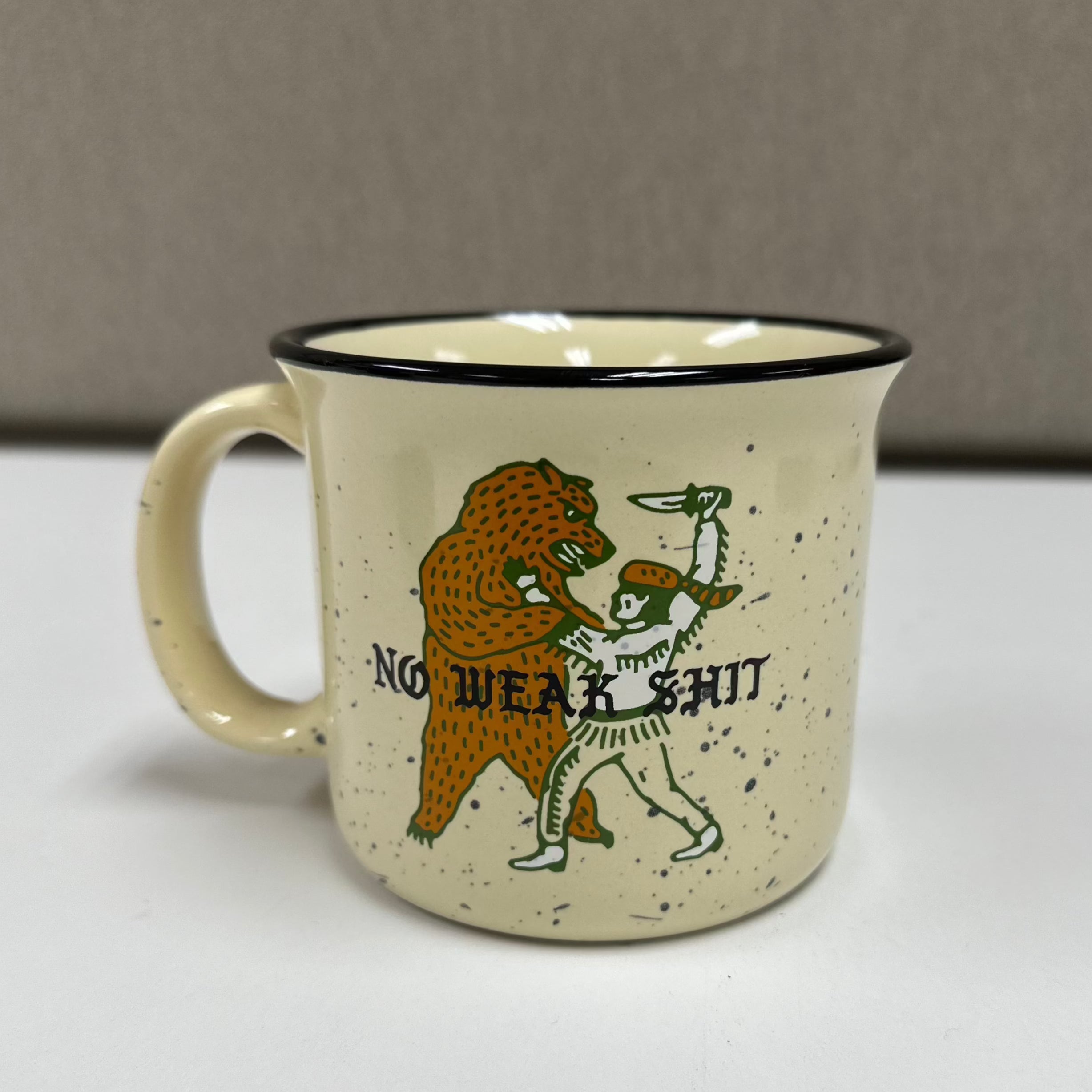 No Weak Shit Handle Coffee 14 oz Mug - We Defy The Norm