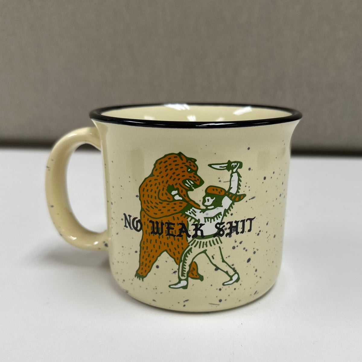 No Weak Shit Handle Coffee 14 oz Mug – We Defy The Norm