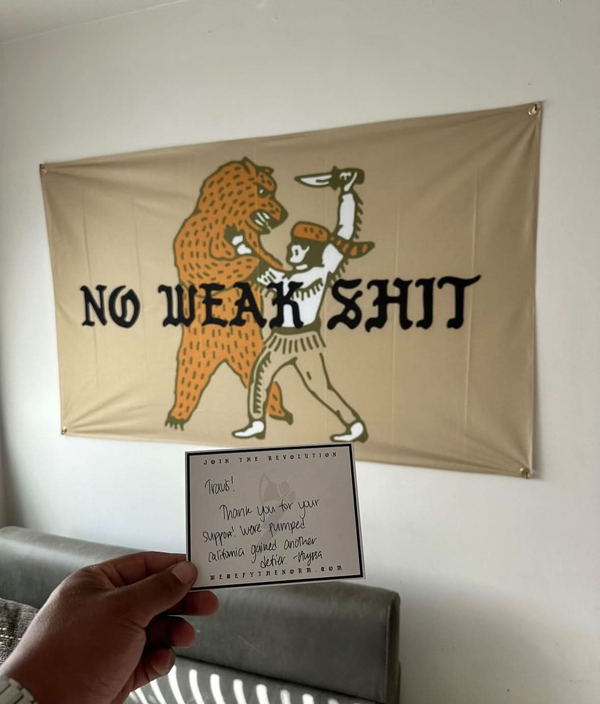 No Weak Shit Flag - We Defy The Norm