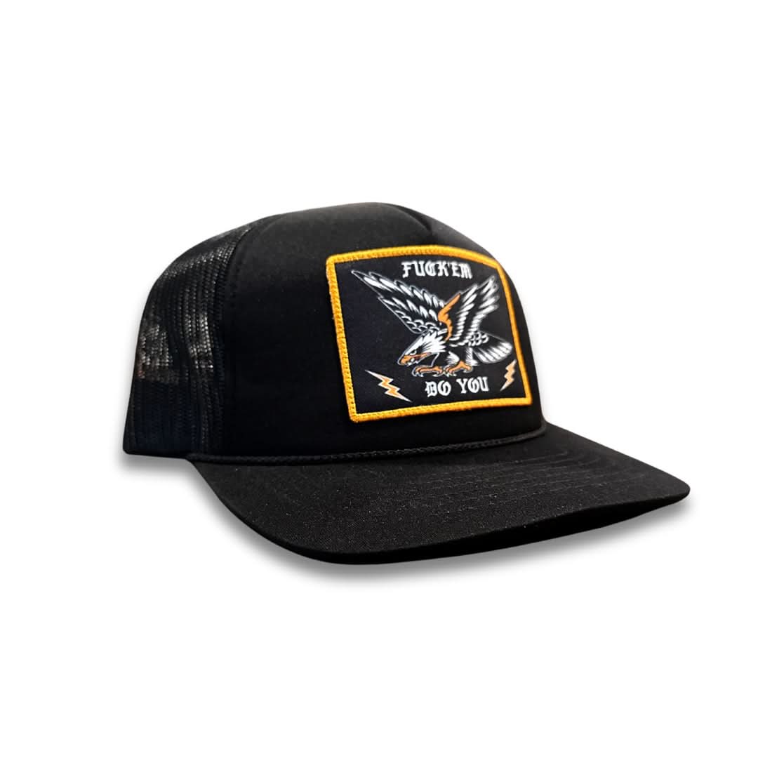 "Do You" Black mesh Snapback Hat - We Defy The Norm
