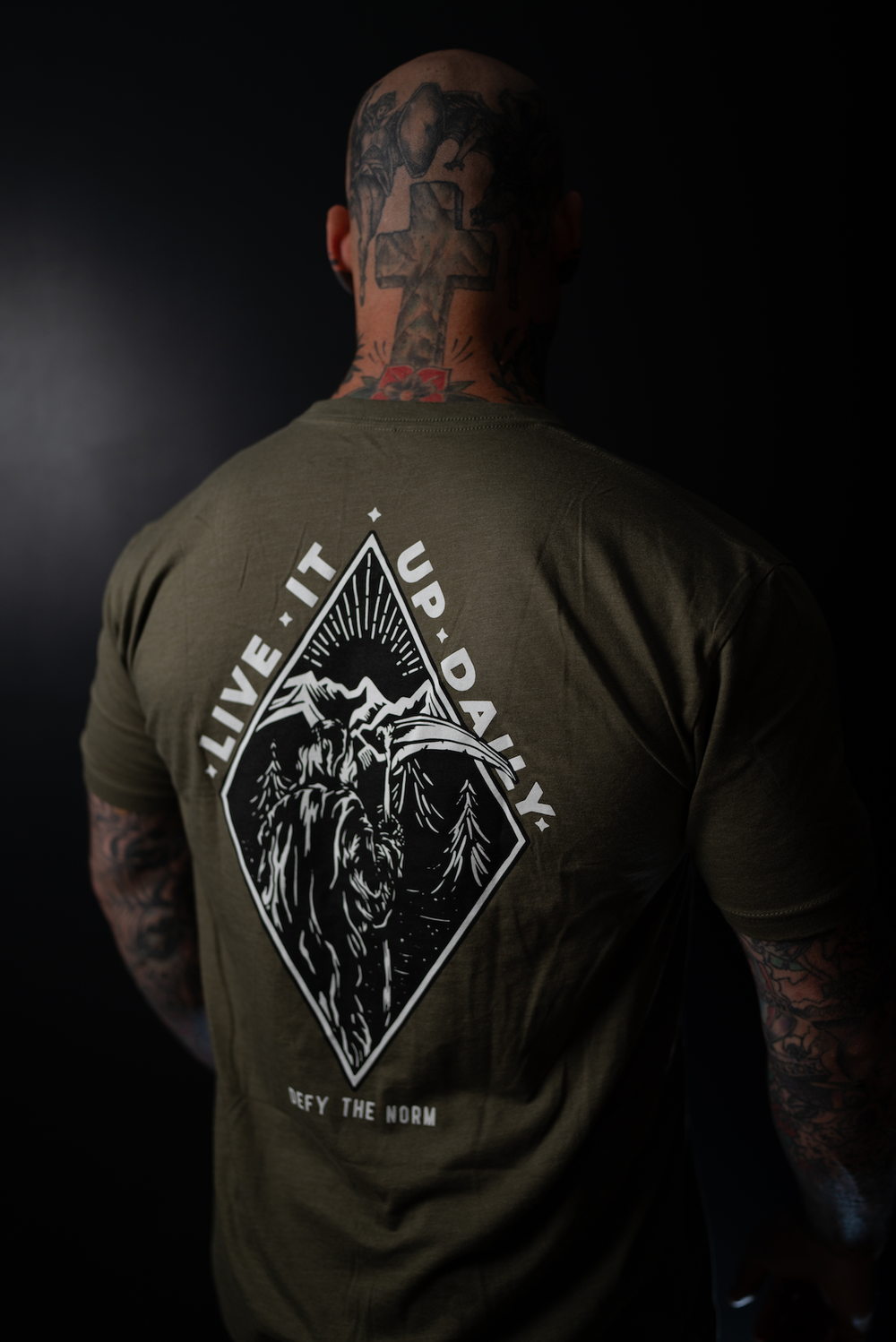 Live It Up Daily - Military Green - We Defy The Norm