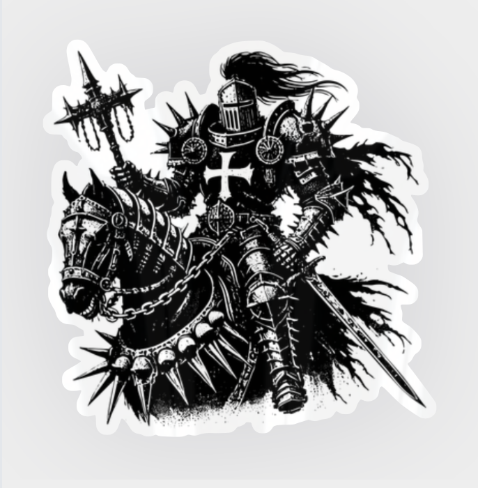 Warrior Knight Sticker - We Defy The Norm