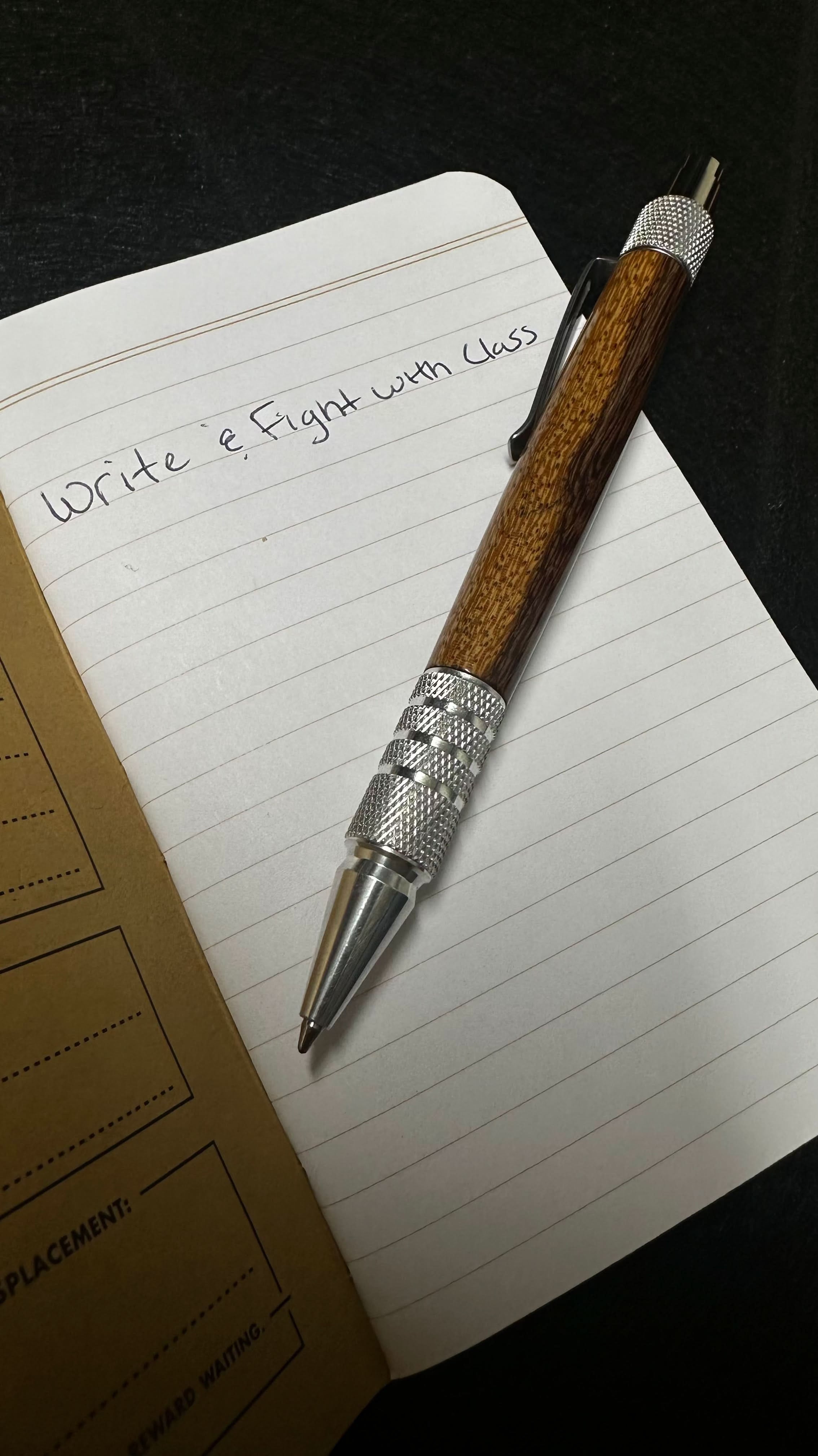 Tigerwood Ebony EDC Self Defense Pen - We Defy The Norm