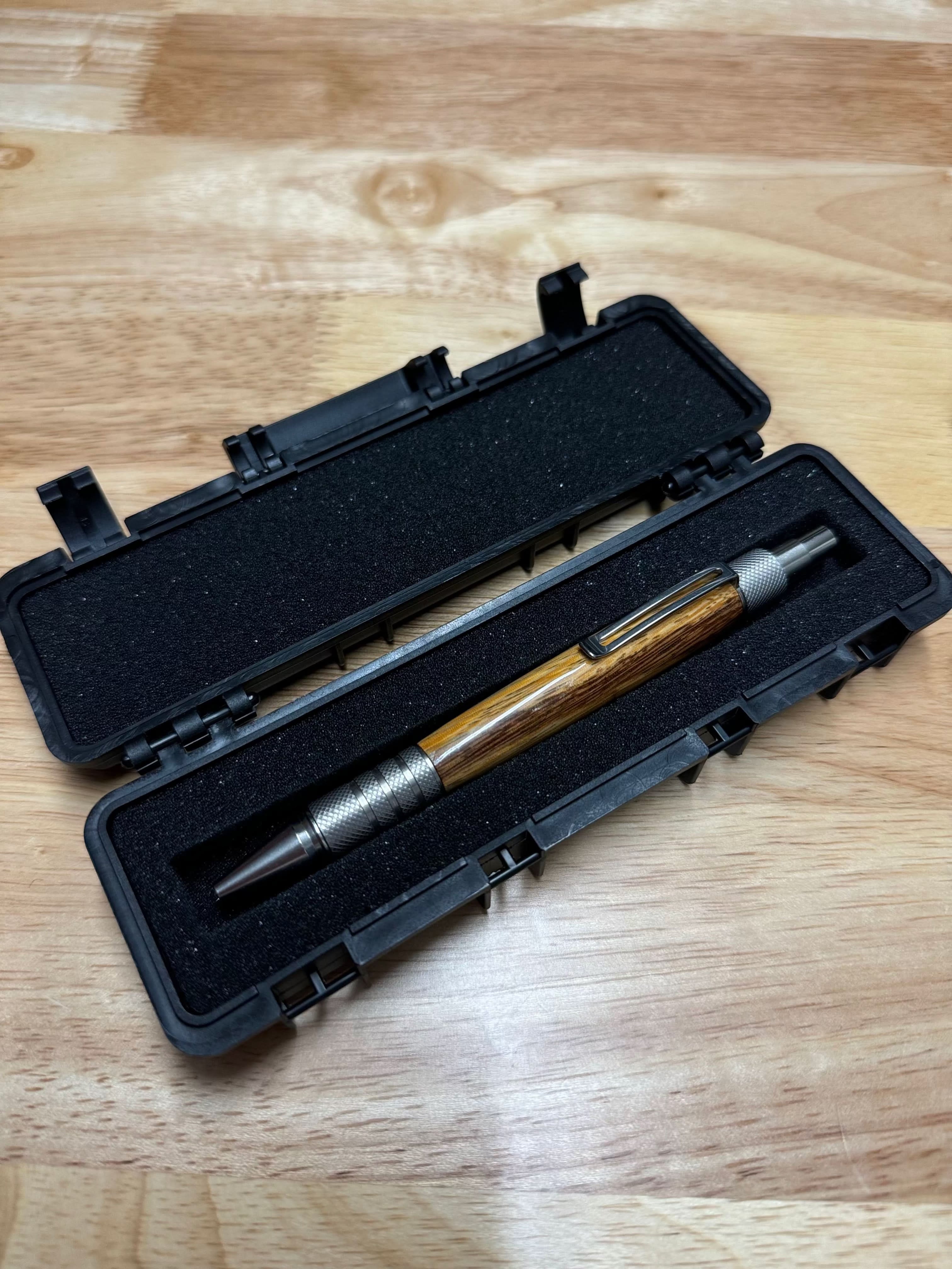Tigerwood Ebony EDC Self Defense Pen - We Defy The Norm