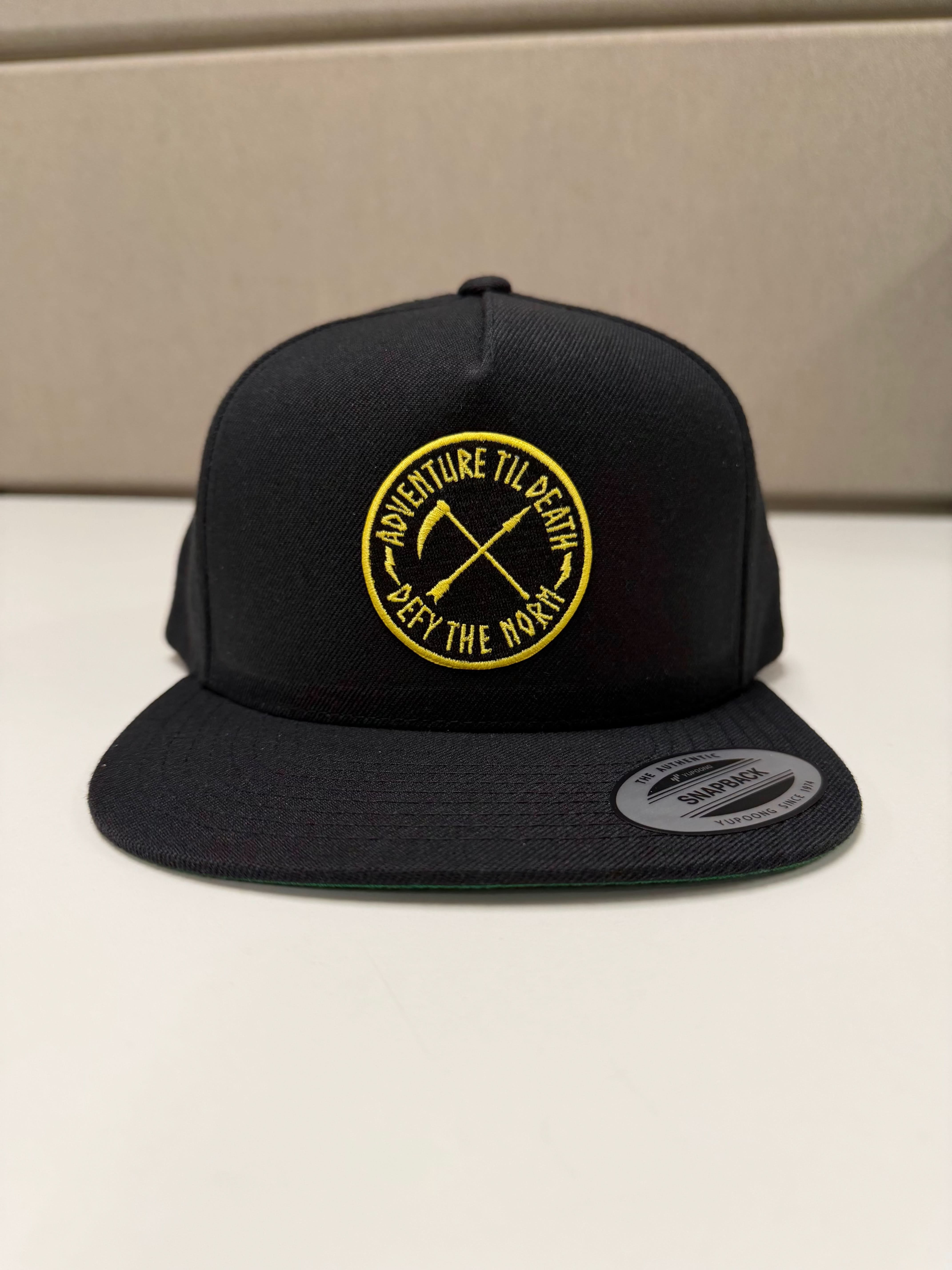 Adventure Til Death Snapback Hat - We Defy The Norm