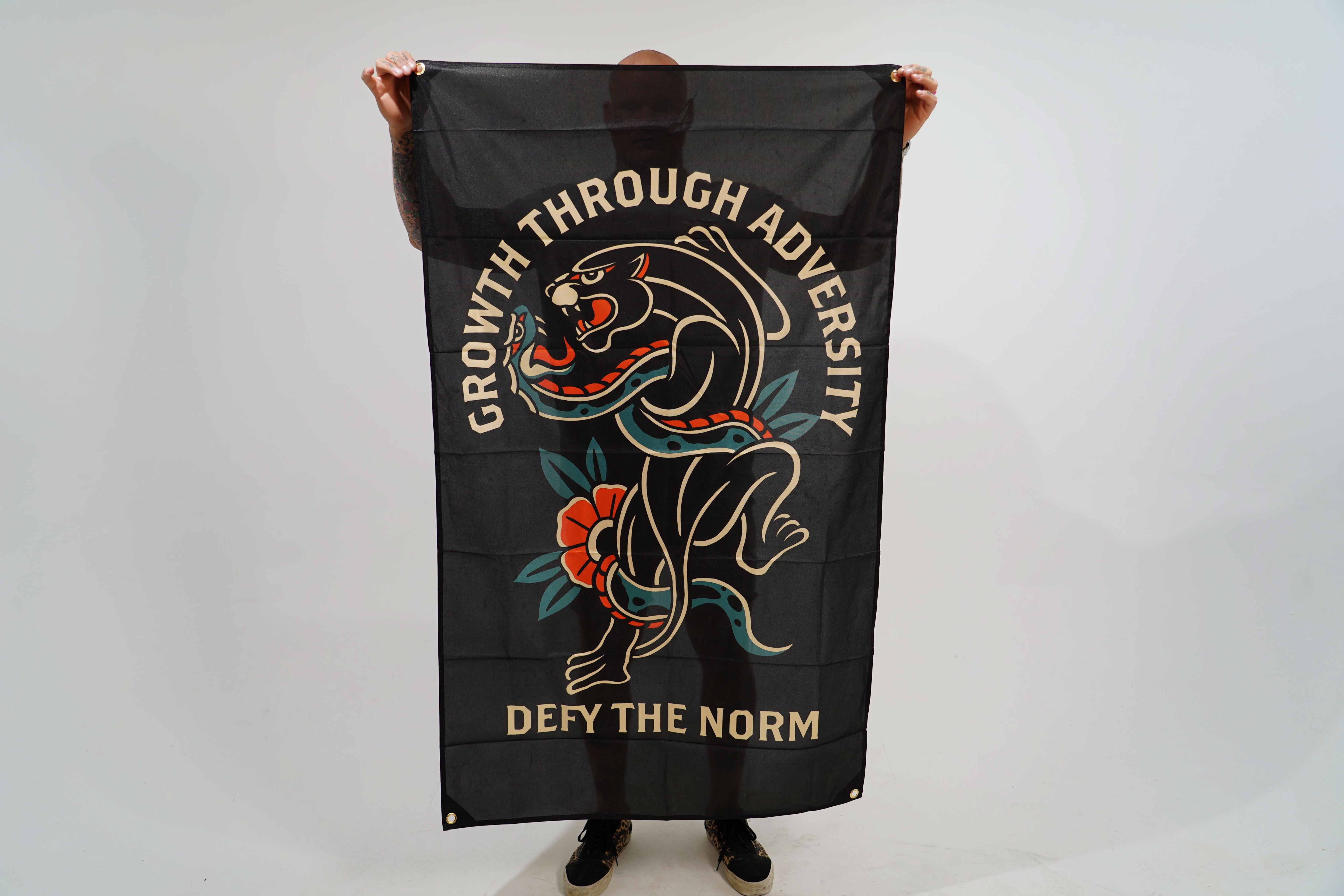 Growth Through Adversity Flag - We Defy The Norm