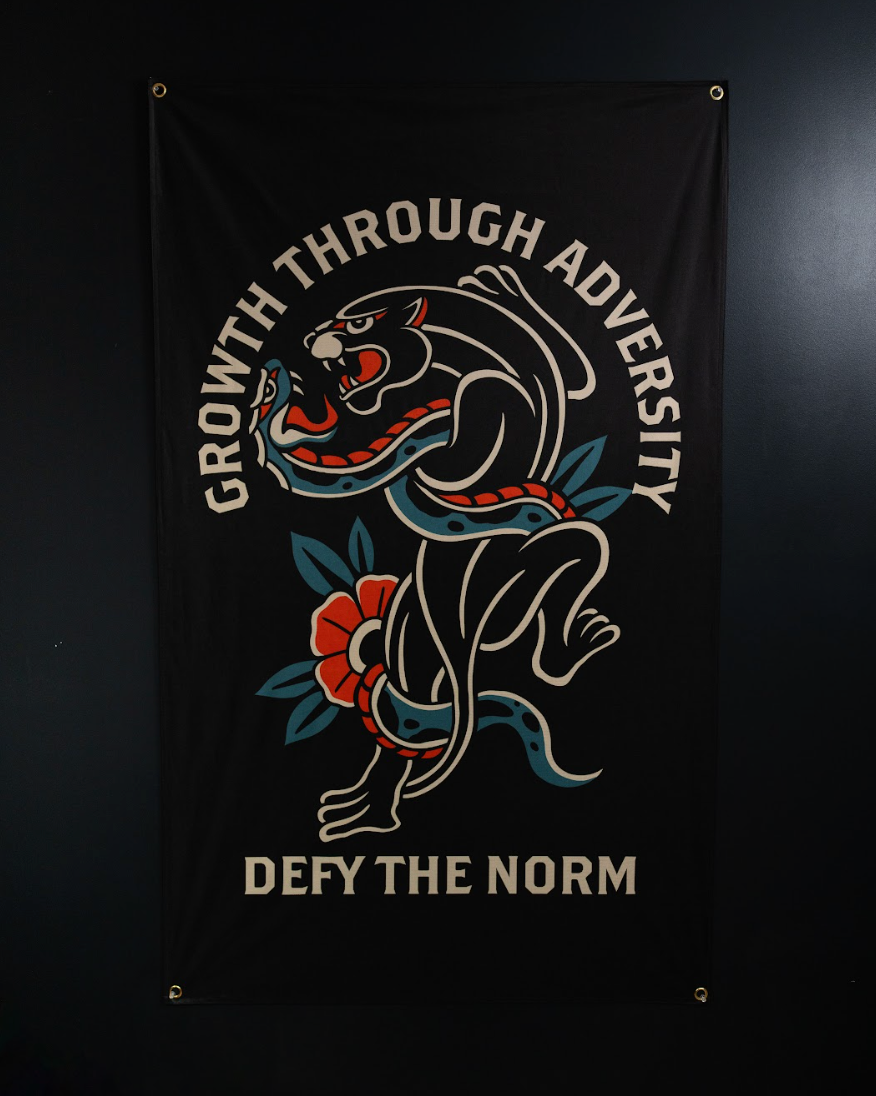 Growth Through Adversity Flag - We Defy The Norm