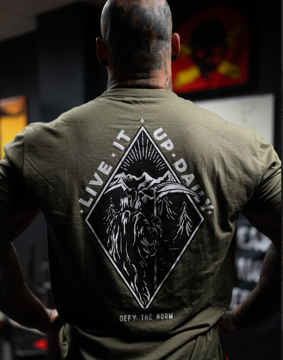 Live It Up Daily - Military Green - We Defy The Norm
