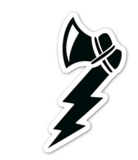 Bolt Tomahawk - Vinyl Sticker - We Defy The Norm